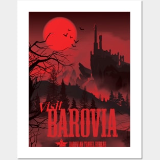 Visit Barovia (Travel Bureau red version) Posters and Art